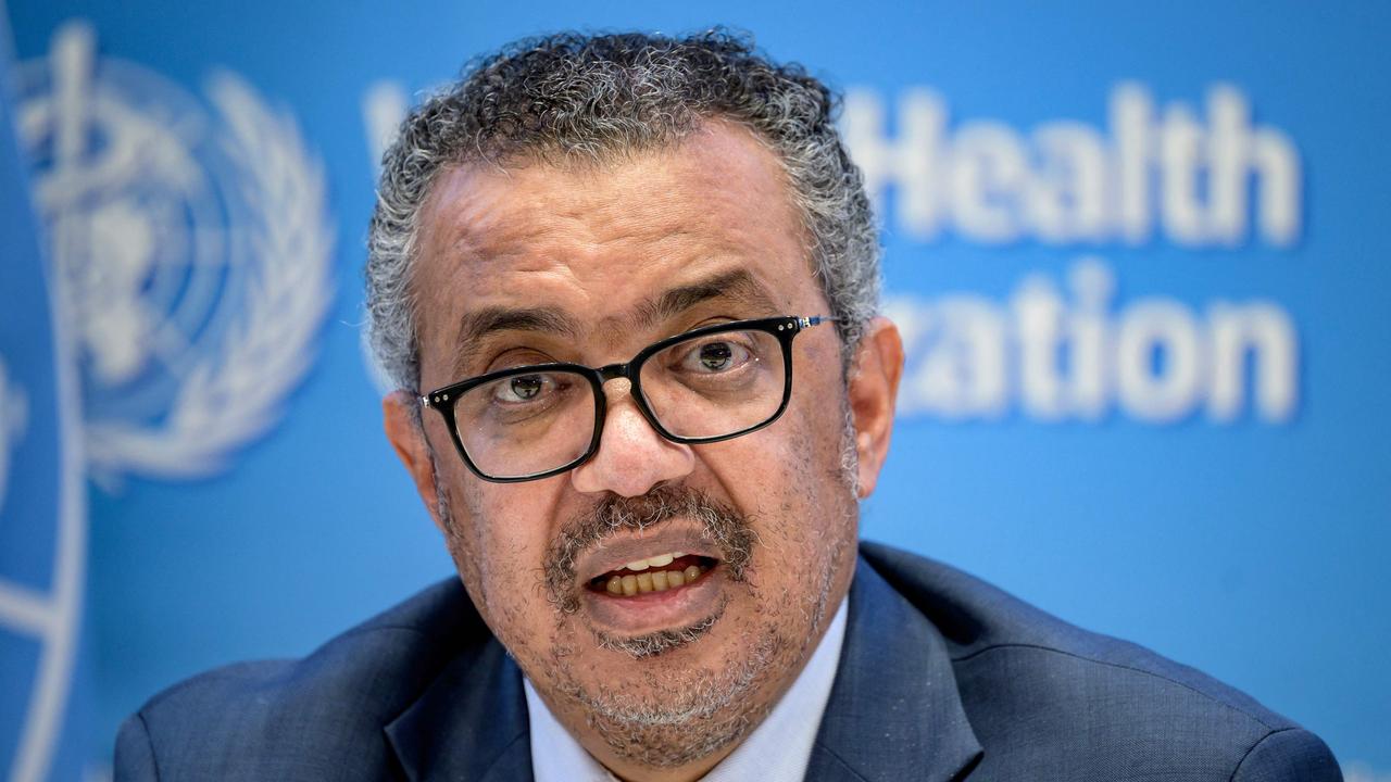 World Health Organisation (WHO) Director-General Tedros Adhanom Ghebreyesus.