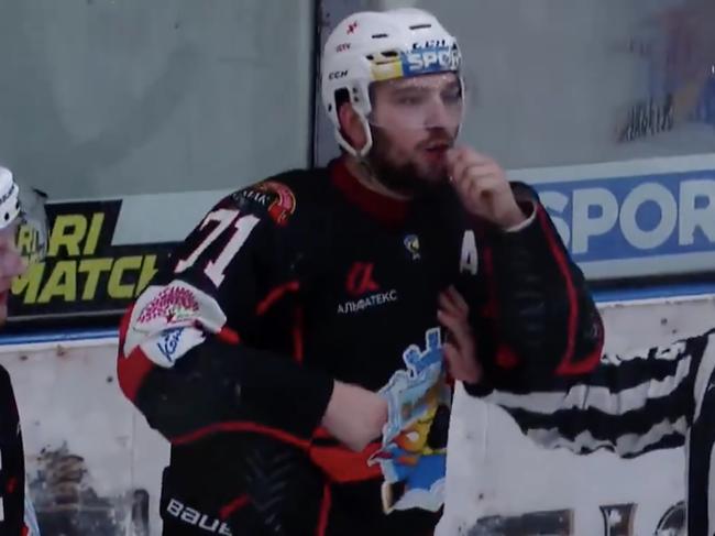 HC Kremenchuk forward Andrei Deniskin is copping backlash from the hockey community following a “deplorable act” in a Ukrainian Hockey League game last month.