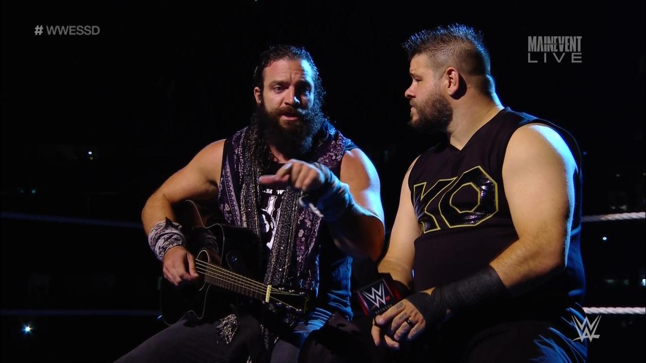 Kevin Owens and Elias at WWE Super Show-Down.