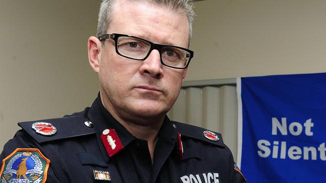 Assistant Commissioner Jamie Chalker is an ambassador for White Ribbon Day on November 25