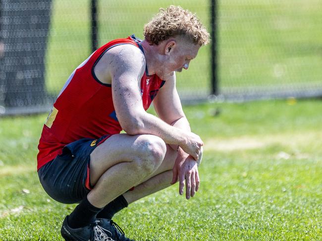 Demons training. Clayton Oliver. Picture: Jake Nowakowski