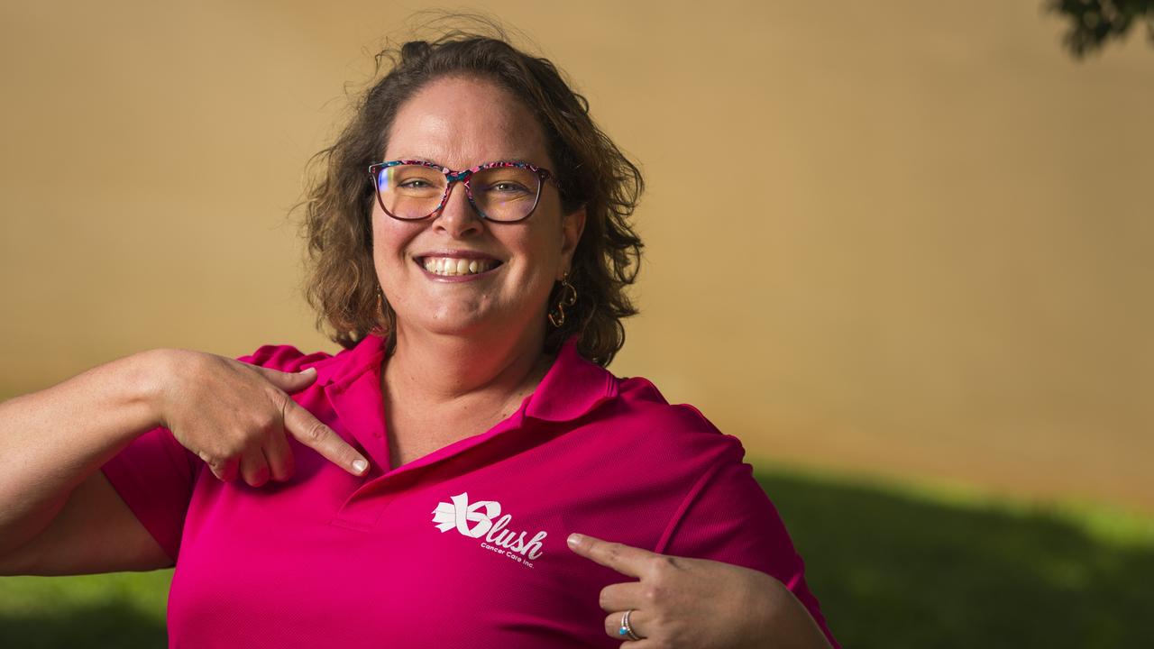 Blush vice-president and breast cancer survivor Claire Howden has opened up about her personal experience and encourages everyone to get regular checks after it saved her life, Thursday, October 28, 2021. Picture: Kevin Farmer