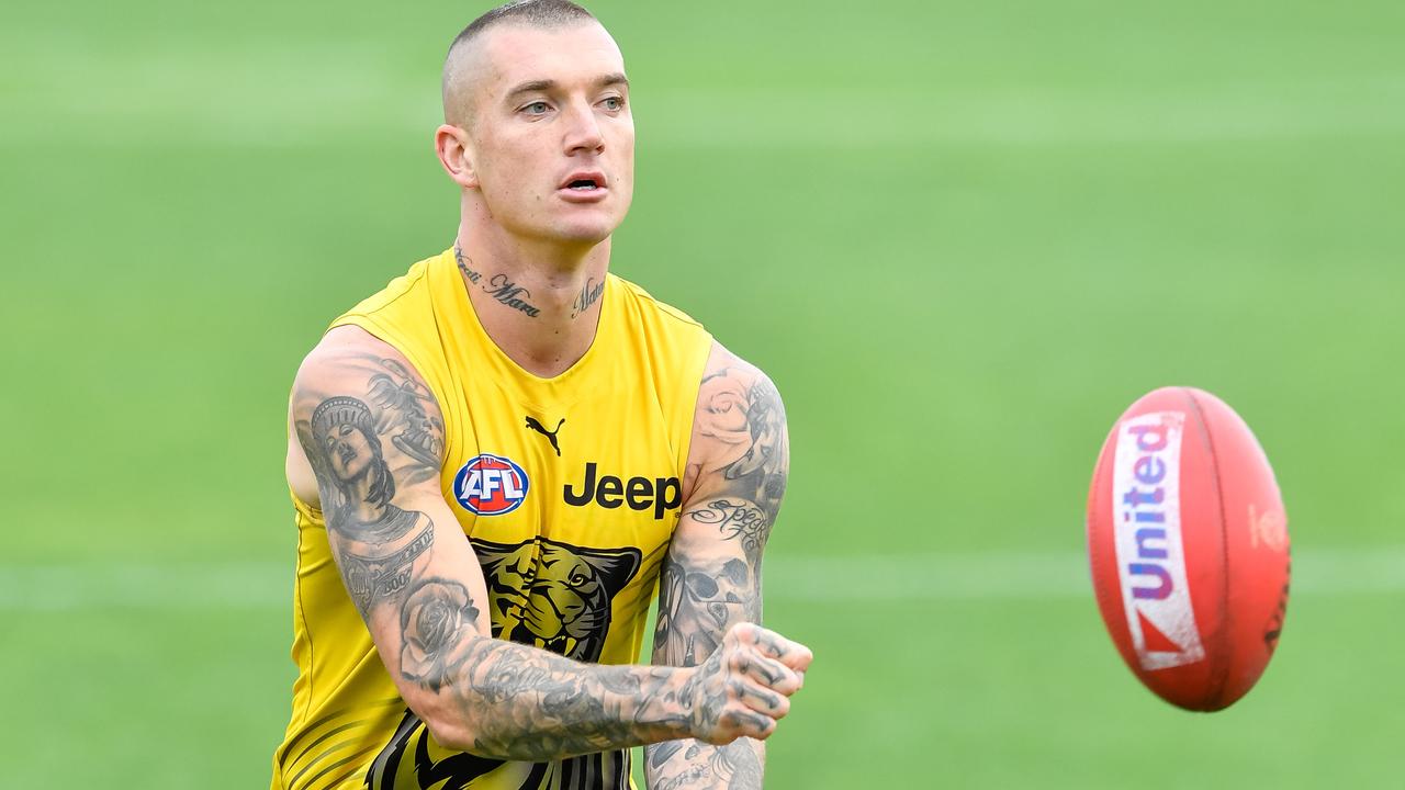 Dustin Martin is in top shape entering Round 1. Picture: Jason Edwards