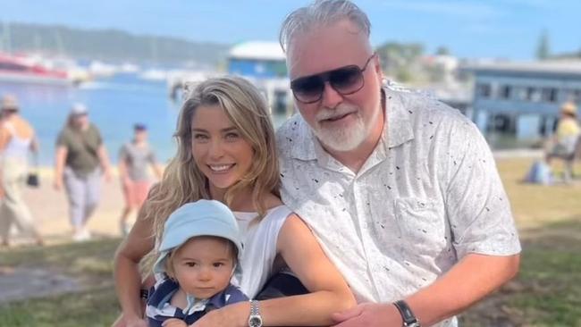 Kyle Sandilands , wife Tegan and son Otto. Picture: Instagram  https://www.instagram.com/p/C8-UjW7SQX3/?hl=en&img_index=1