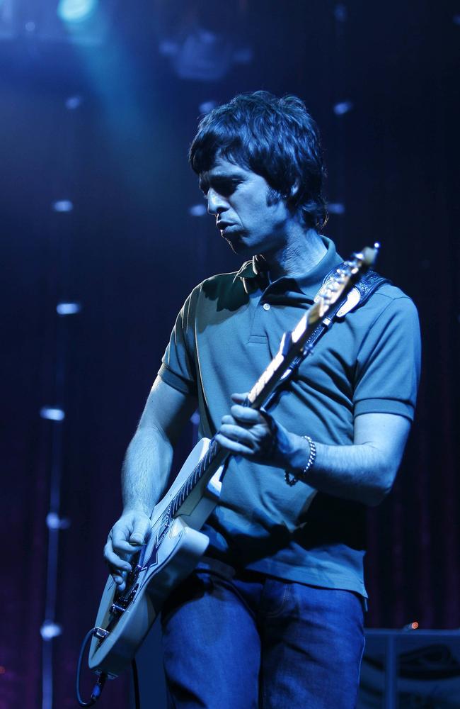 February 2005: Noel Gallagher of Oasis on stage at Festival Hall. Picture: Andrew Brownbill