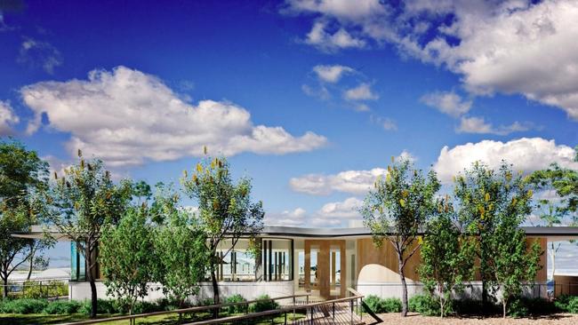 An artist’s impression of the rear of the cafe. Picture: Anglicare