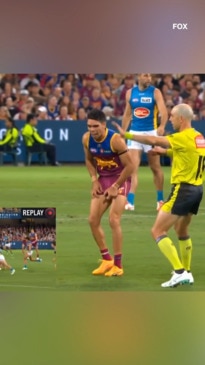 'That's harsh': AFL umpire shows no mercy for Lions star