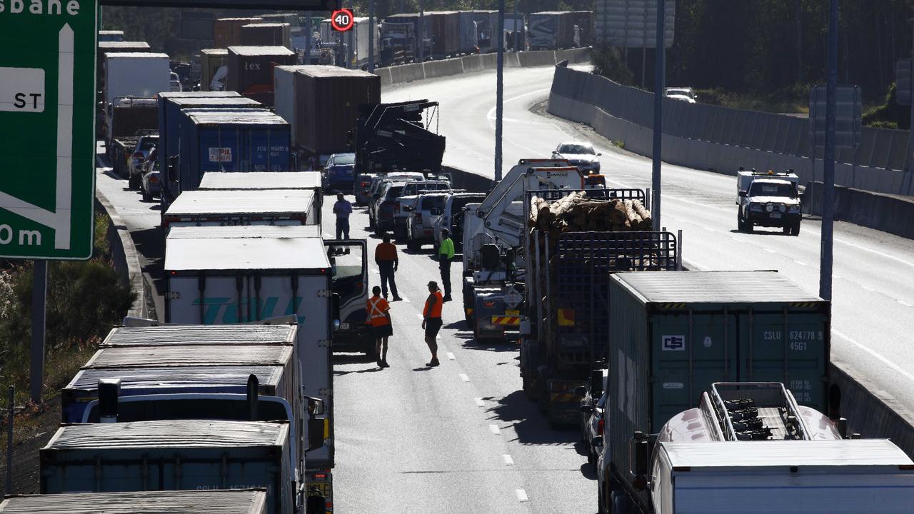 Charges have been laid against a 23-year-old woman following the protest in Queensland. Picture: NCA NewsWire/Tertius Pickard