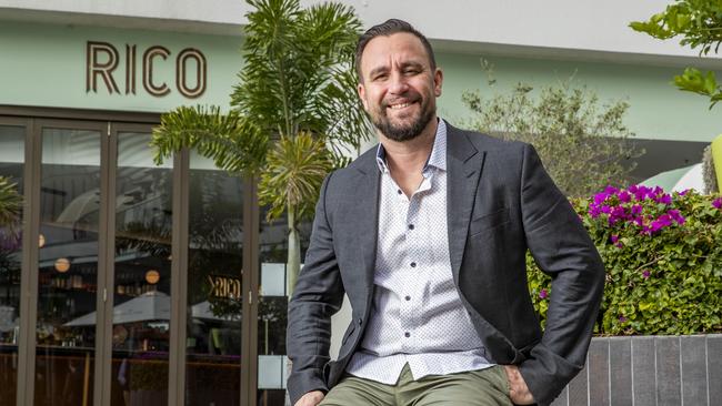 Michael Tassis outside Rico at Eagle Street Pier. Picture: Richard Walker