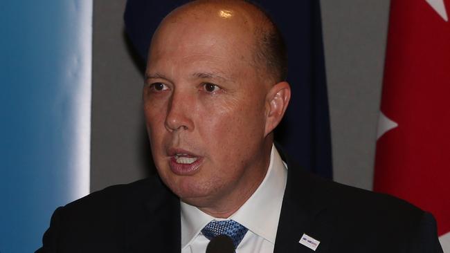 Home Affairs Minister Peter Dutton. Picture: Glenn Hampson