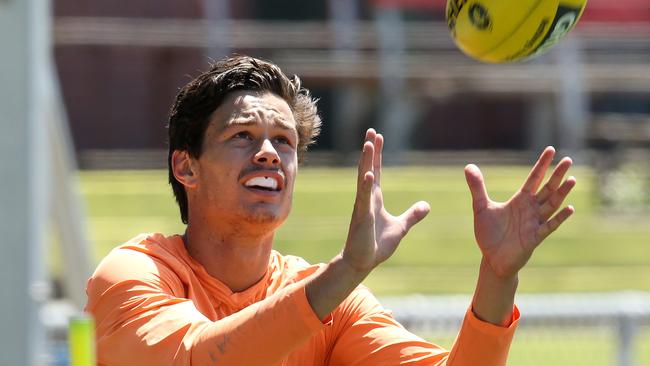 Jack Silvagni at Carlton’s pre-season training. Picture: Michael Klein