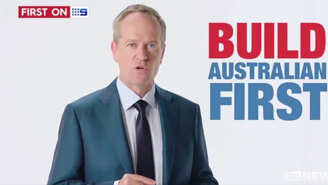 Bill Shorten Labor ad has come under fire. Picture: Supplied