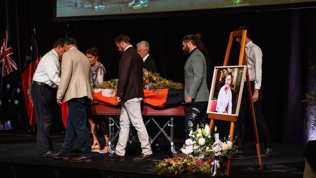 Hundreds paid tribute to respected agriculture industry leader Luke Bowen at a state funeral in Darwin on Tuesday, 17 September 2024. Picture: Pema Tamang Pakhrin