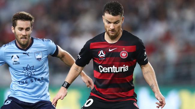 German midfielder Alexander Baumjohann hasn’t had the consistent impact the Wanderers were hoping for. Picture: AAP