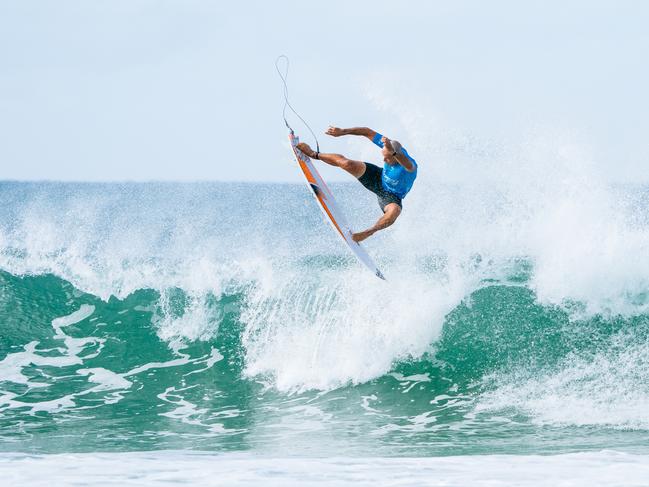 Julian Wilson of Australia surfing in the trials prior to the commencement of the Bonsoy Gold Coast Pro on May 2, 2025 at Burleigh Heads, Queensland, Australia. (Photo by Andrew Shield/World Surf League)
