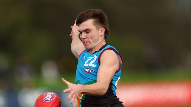 MELBOURNE, AUSTRALIA – JULY 09: Colby McKercher of the Allies in action during the 2023 AFL National Championships match between Vic Country and the Allies at RSEA Park on July 09, 2023 in Melbourne, Australia. (Photo by Graham Denholm/AFL Photos via Getty Images)