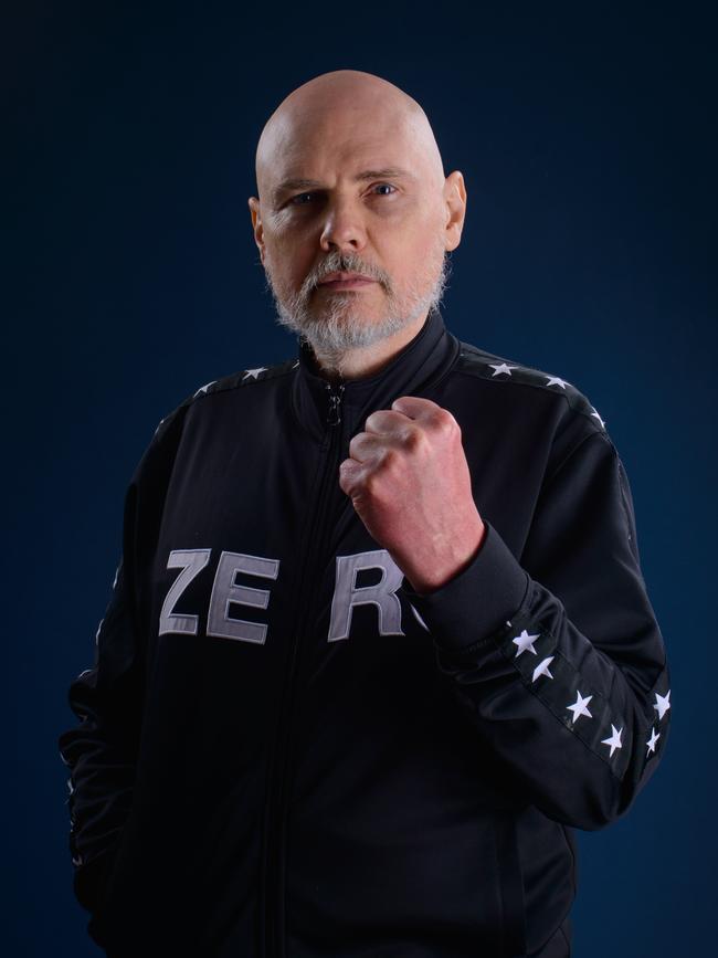 Billy Corgan in his iconic Zero outfit ahead of the band's 2023 Australian tour. Picture: Edward-Daniel Simons Jr. (@deadlumens)