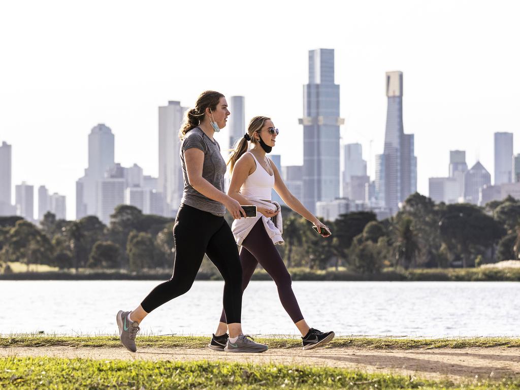 Exercise is one of the reasons people can leave home under Victoria’s lockdown restrictions. Picture: Daniel Pockett/Getty Images