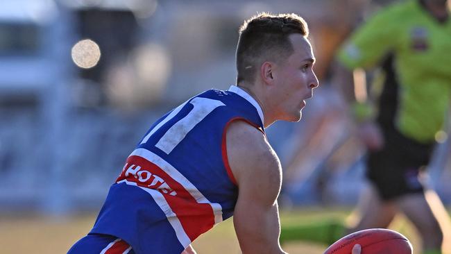 Nicholas O'Kearney produced a big final quarter for Keilor. Picture: Andy Brownbill