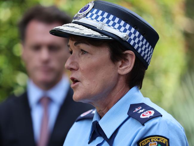 Police Commissioner Karen Webb said questions of her leadership are “offensive” after Upper House MP and former cop Rod Roberts accused her of going into “hiding”. Picture: NCA NewsWire