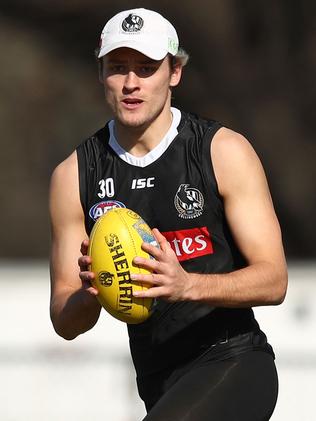 darcy moore collingwood pie draft kelly son stay getty pic waits firming craig former pick