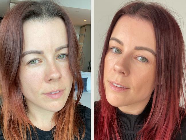 The before and after photos really show how incredible the conditioner is. Picture: news.com.au