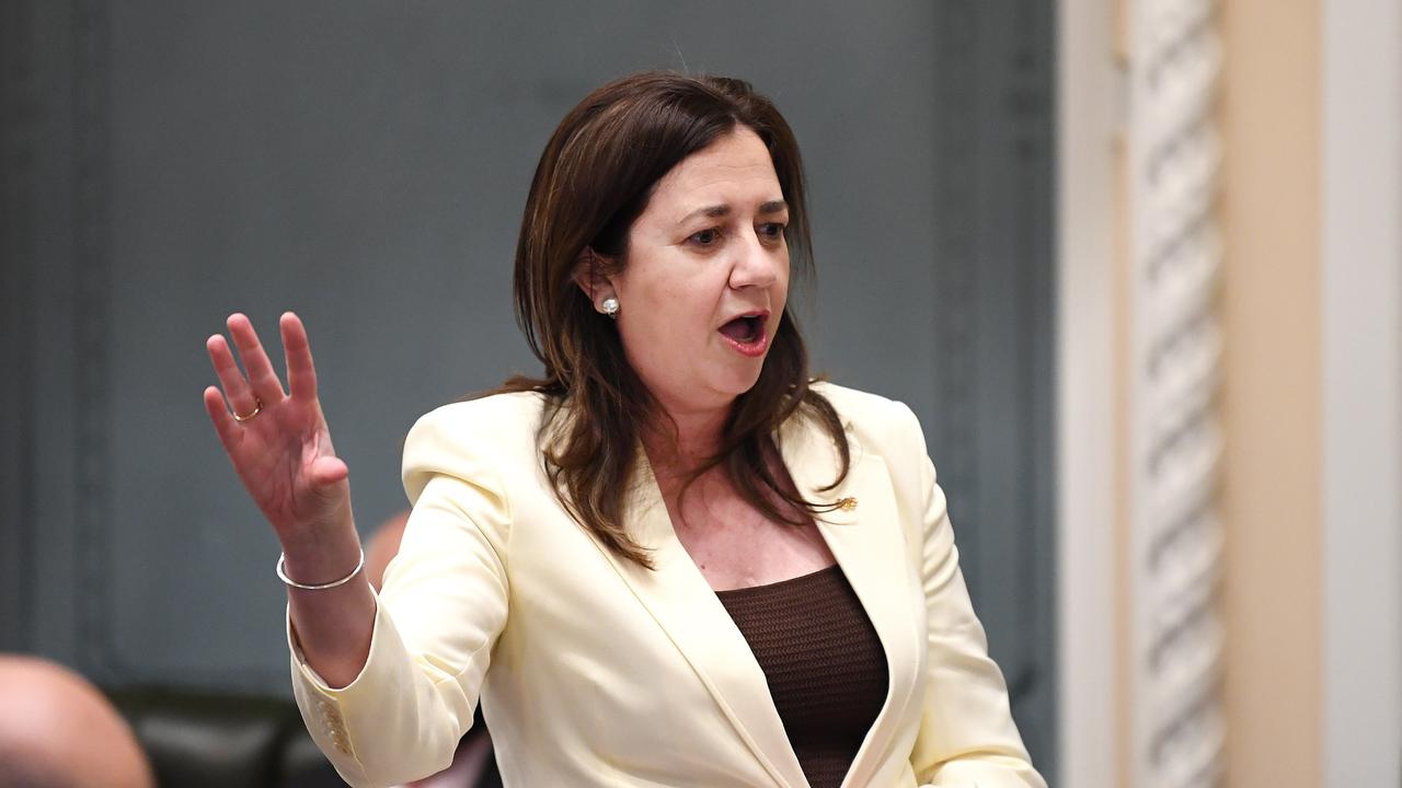 Annastacia Palaszczuk said new modelling may suggest higher vaccine coverage. Picture: Dan Peled / NCA NewsWire