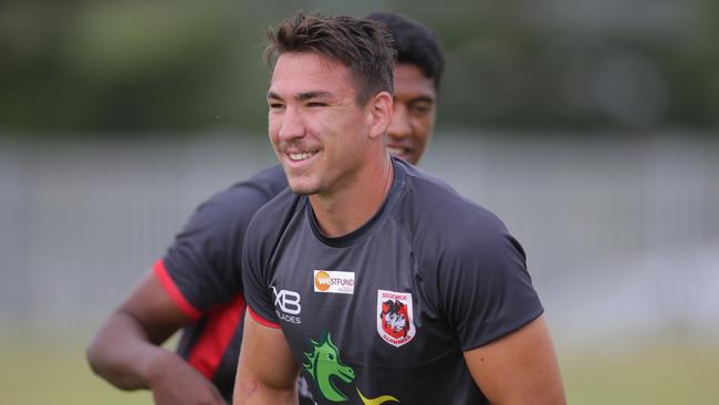 St George Illawarra NRL player Reece Robson at training. Picture supplied by St George Illawarra