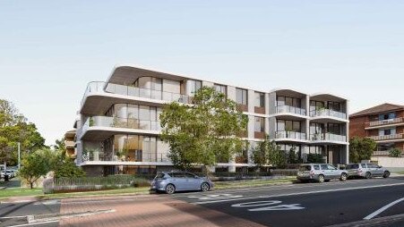 An artist's impression of a proposed block of 16 units at the corner of Pacific Pde and Griffin Rd, Dee Why. Picture: PBD Architects