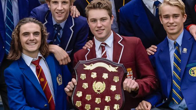 DRAFT BOLTER: Prince Alfred College football captain Tom Sparrow has led his side to consecutive Messenger Shields. Picture: Roy VanDerVegt (AAP).