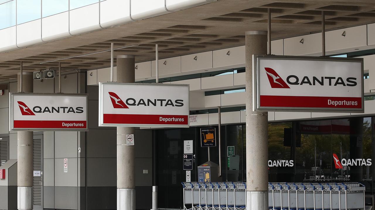 Covid is impacting on the quality of Qantas’ customer service, as travellers try to adjust to the different border rules and Covid regulations. Picture: NCA NewsWire / Jono Searle