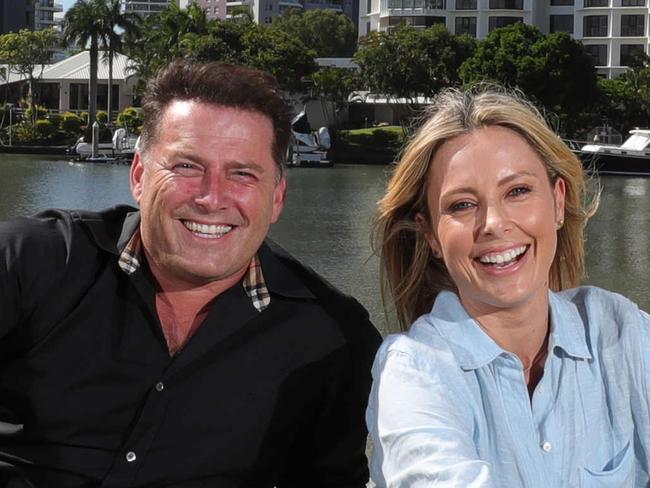 The TODAY show is coming to the Gold Coast on Friday to celebrate the border opening. Karl Stefanovic and Allison Langdon get their feet wet at Surfers Paradise before filming begins. Picture Glenn hampsaon