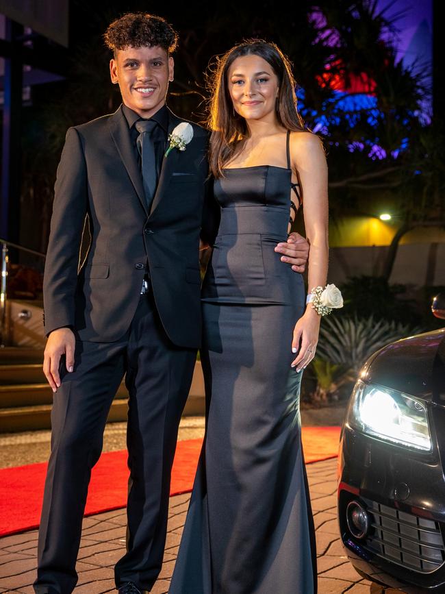 Jamarley Aniceto and Leonie Smith. King's Christian College's 2020 Formal. Photo: Supplied