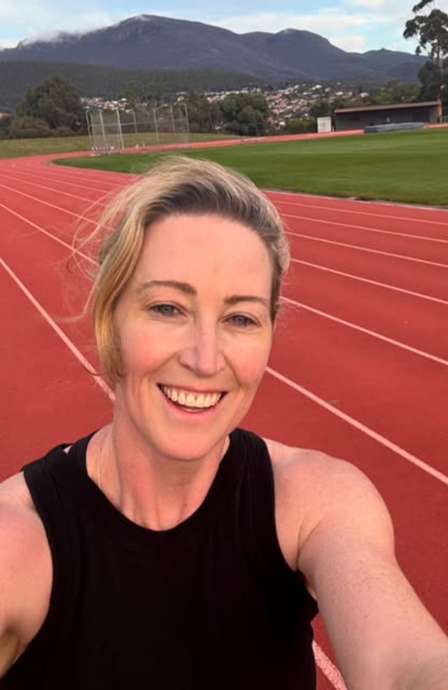 Dr Jana Pittman back at the Domain Athletic Centre where she won her first Australian title 30 years ago. Picture: Supplied.