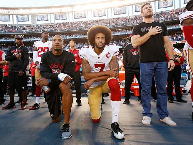 Colin Kaepernick  and his teammate Nate Boyer,