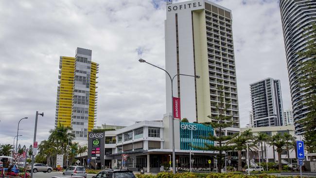 The woman burst out of the Sofitel on the Gold Coast. Picture: Jerad Williams