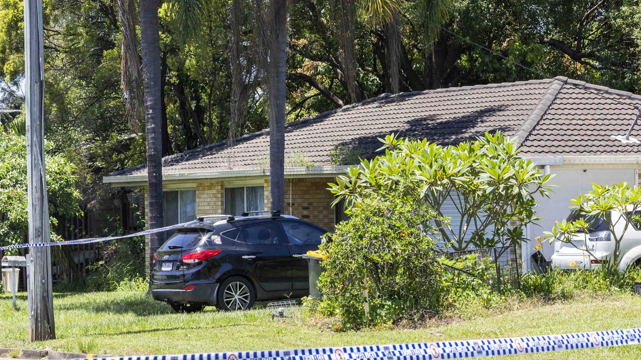 Queensland Police have declared a crime scene after a woman was found deceased in Railway Parade. Picture: Richard Walker