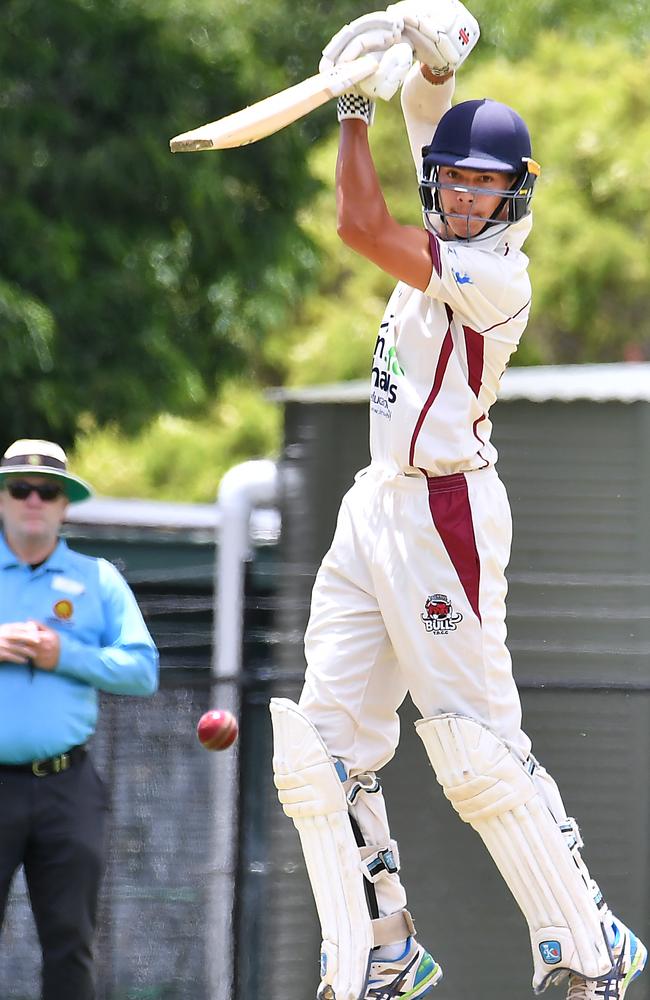 Cricket action between Toombul and Wests. Saturday December 17, 2022. Picture: John Gass