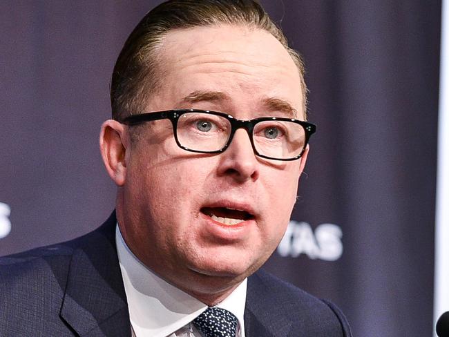 SYDNEY, AUSTRALIA - NCA NewsWire Photos August, 20, 2020Photo of Quantas CEO Alan Joyce at the Qantas press conference at 10 Bourke Road Mascot.Picture: NCA NewsWire/Flavio Brancaleone