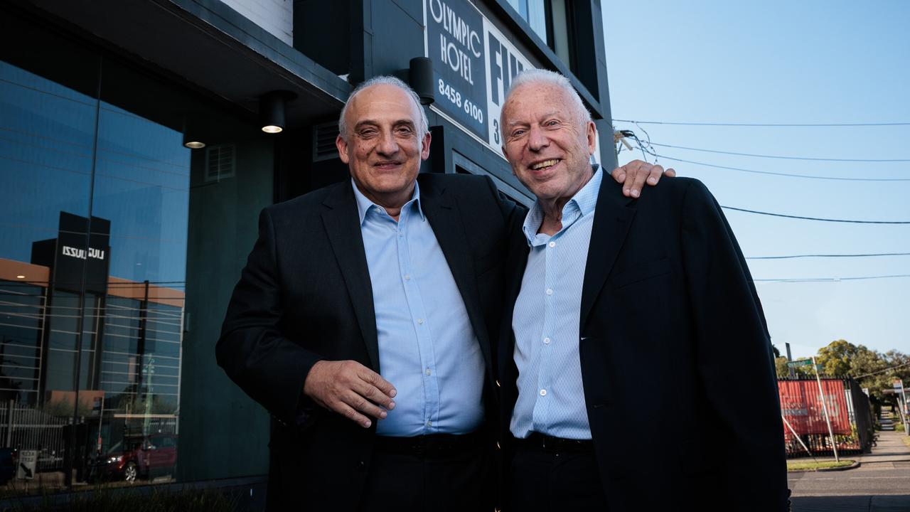 Chemist Warehouse co-founders Mario Verrocchi, left, and Jack Gance. Picture: Nadir Kinani