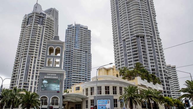 There have been 14 adjudications regarding Chevron Renaissance, Surfers Paradise although there are 716 lots. Picture: Jerad Williams