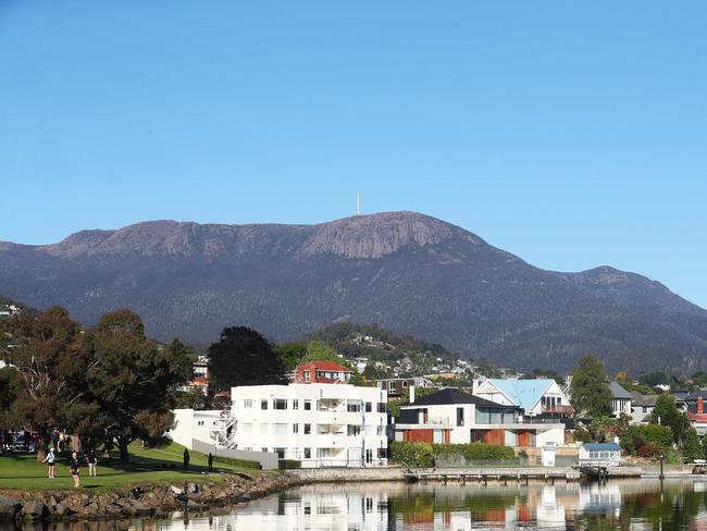 The target: kunanyi/Mt Wellington. Picture: Nikki Davis-Jones