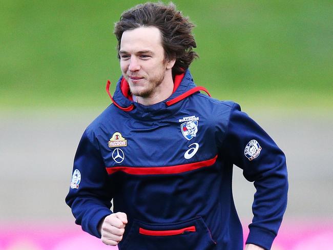 Western Bulldogs premiership player Liam Picken retired after ongoing concussion issues. Picture: Getty Images