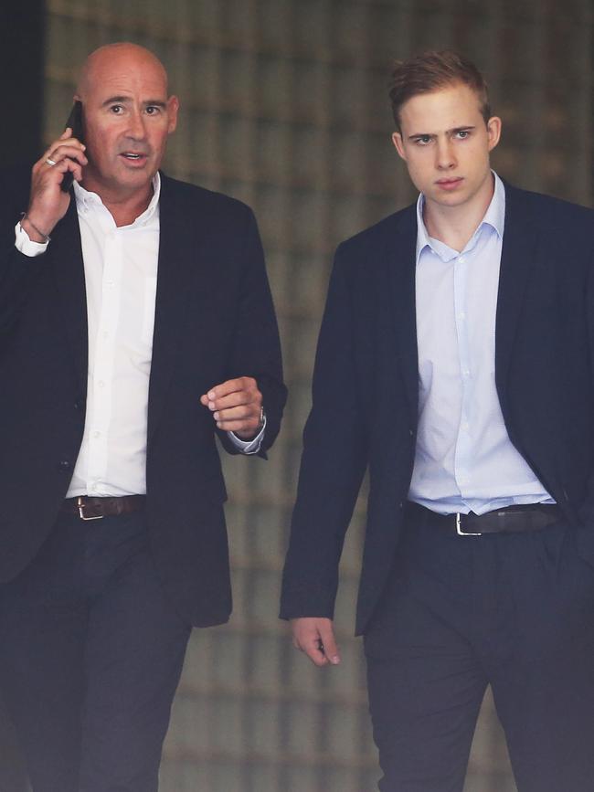 Kyle Daniels (right) remains out on bail before his next court date in March. Picture Rohan Kelly