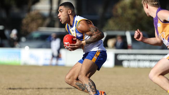 WRFL footy: Deer Park star Kwame McHarg. Picture: Local Legends Photography