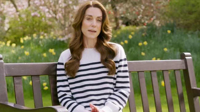 Kate announced her cancer diagnosis in March. Picture: BBC/Kensington Palace