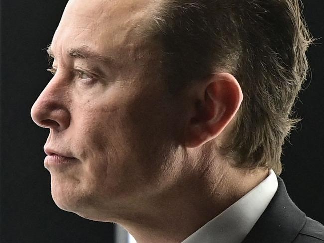 (FILES) In this file photo taken on March 22, 2022 Tesla CEO Elon Musk is pictured as he attends the start of the production at Tesla's 