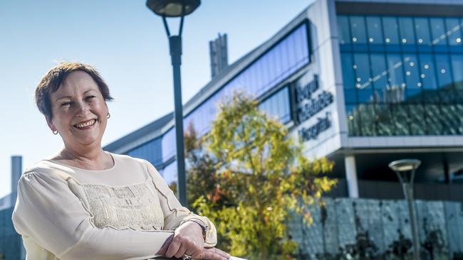 Adelaide health network boss Lesley Dwyer says the Royal Adelaide Hospital has been a world-class facility during the pandemic. Picture: Roy VanDerVegt