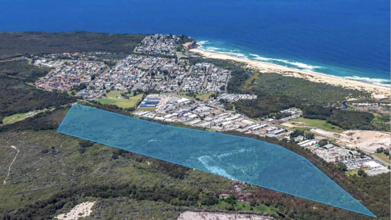 The parcel of land behind Redhead NSW held by the 'bio bank' investor group including Jerry Lees. Picture: Supplied