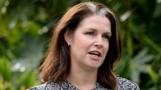 MELBOURNE, AUSTRALIA - NewsWire Photos JUNE 23, 2022: Emma Kealy, Victorian Shadow Minister for Mental Health, speaks to the media at Parliament House in Melbourne. Picture: NCA NewsWire / Andrew Henshaw